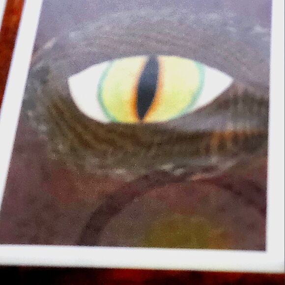 Hand Crafted Dragons Eye Original Colored Drawing Framed Pencil Art - Picture 10 of 14